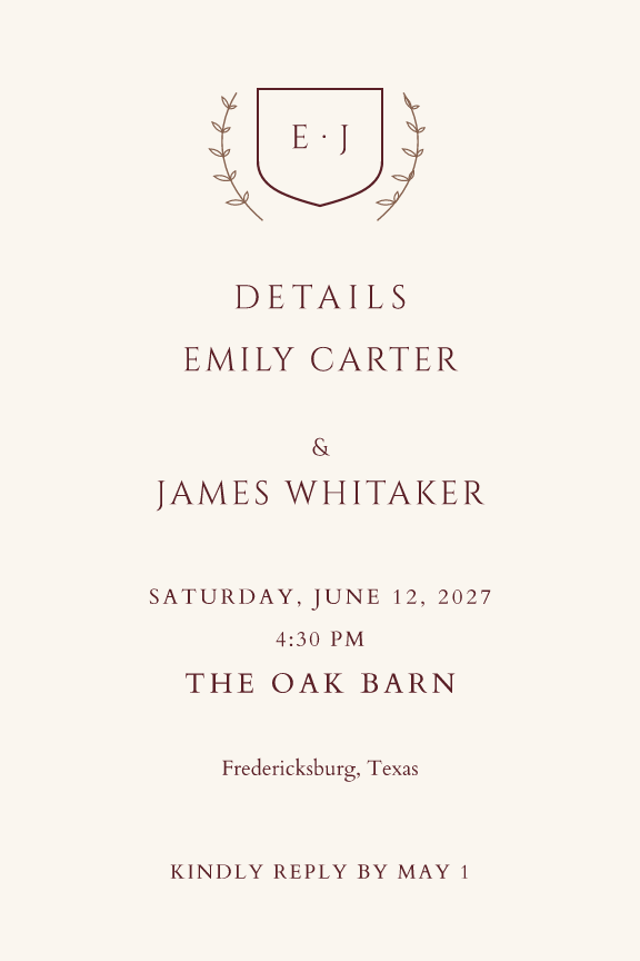 Sample details card — crest theme, demo data